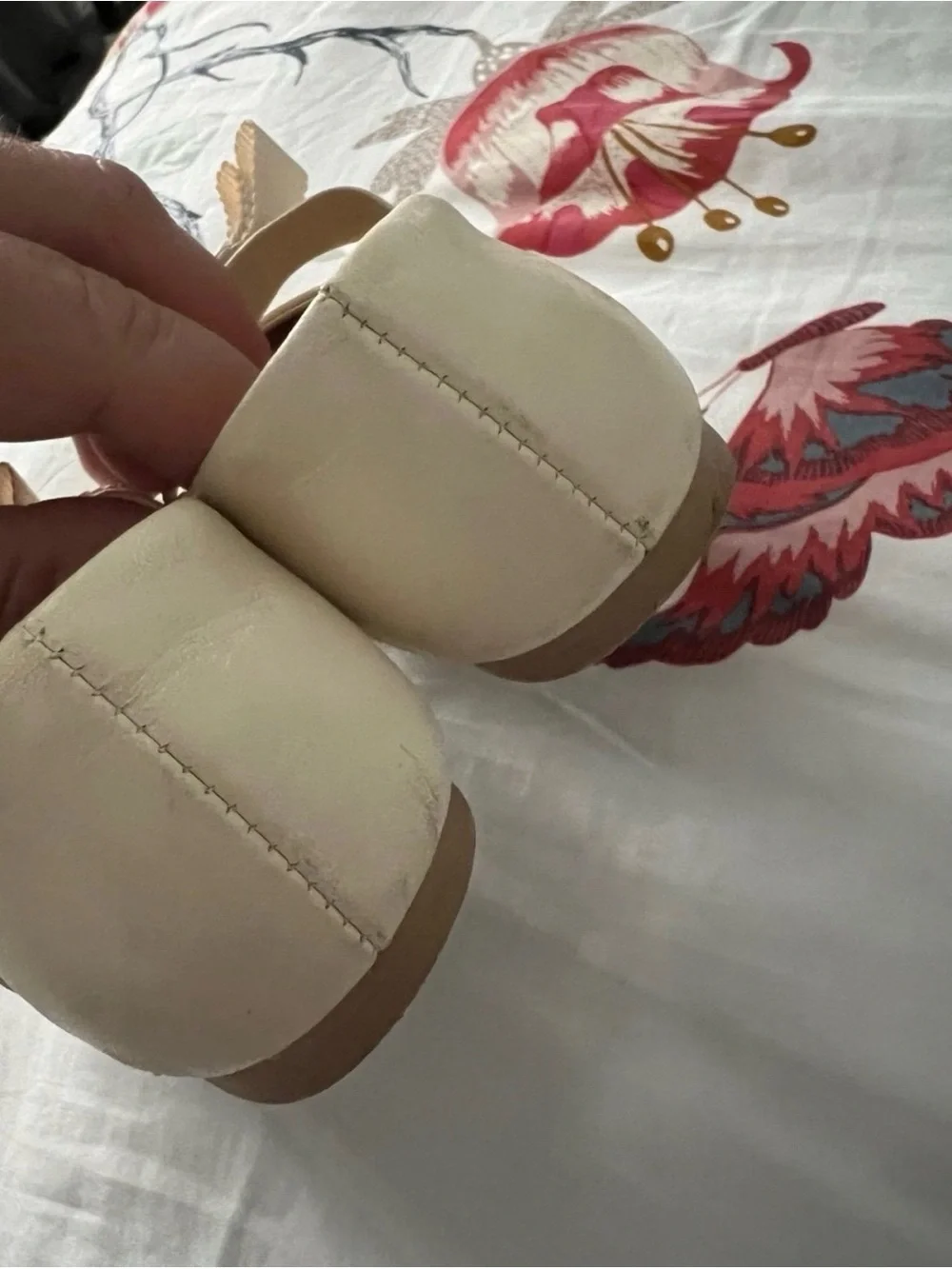LUXELIM SZ 25 ivory leather shoes